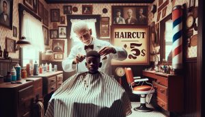 A Barber Shop Haircut That Costs a Quarter: Viral Story